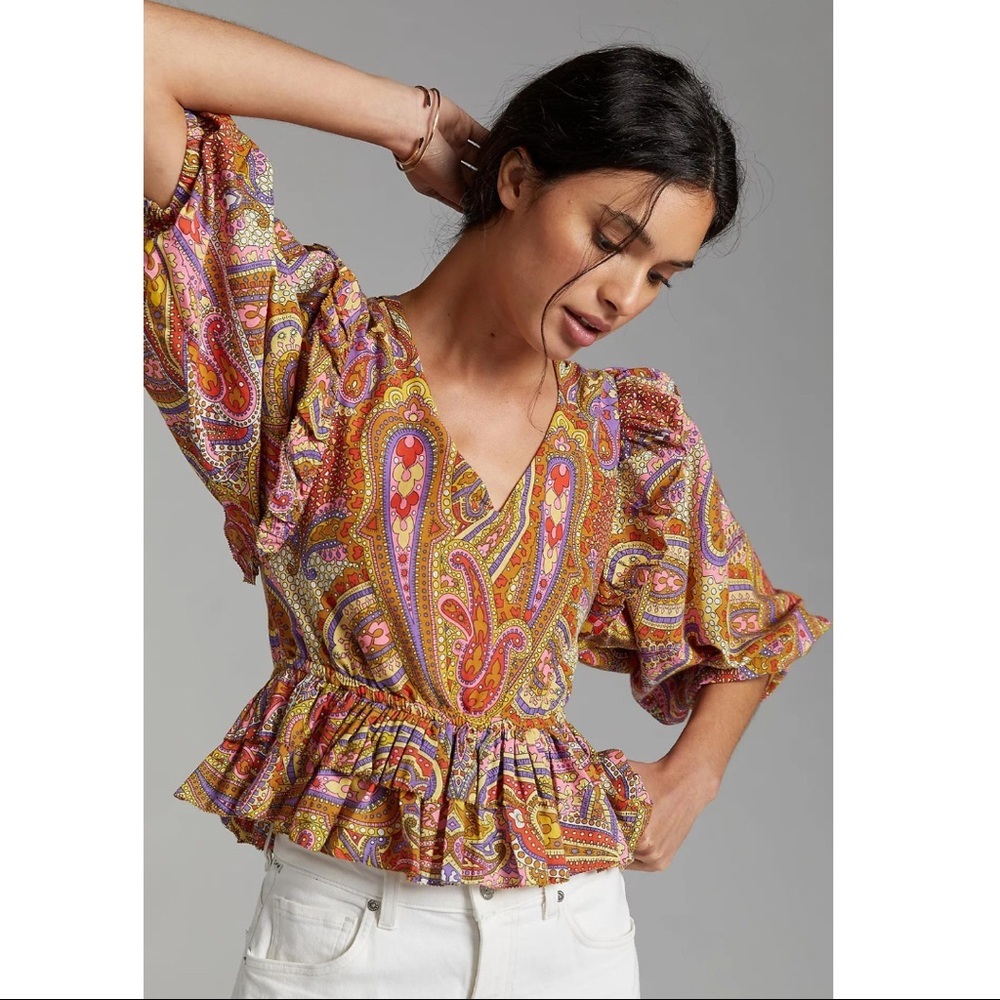 Anthropologie Wanderlust Top - Picture 1 of 8